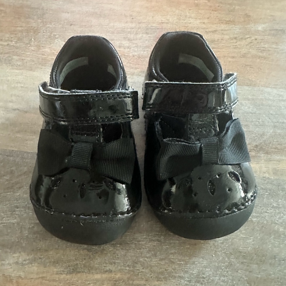 Stride Rite Black Patent Leather Mary Jane Toddler Shoes